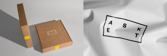 The packaging for Asket's Egyptian cotton t-shirt. Our pick for best overall t-shirt in this review.