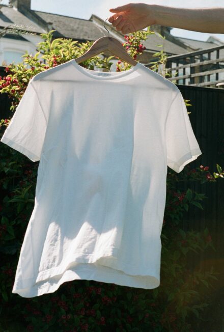 Sunspel Classic Cotton t-shirt. Our runner-up pick for best plain, white t-shirt.